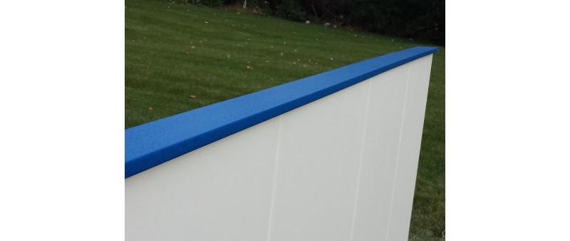 Iron Sleek Blue Poly Cap Rail SLIM